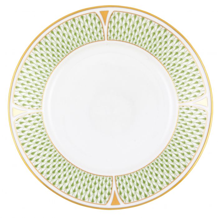 Art Deco Green Service Plate