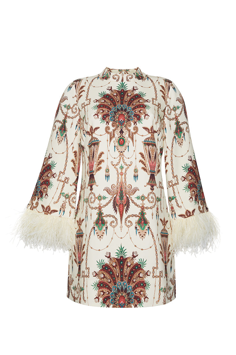 Vida Dress in Bejeweled Ivory