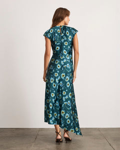 Violeta Dress in Emerald Multi