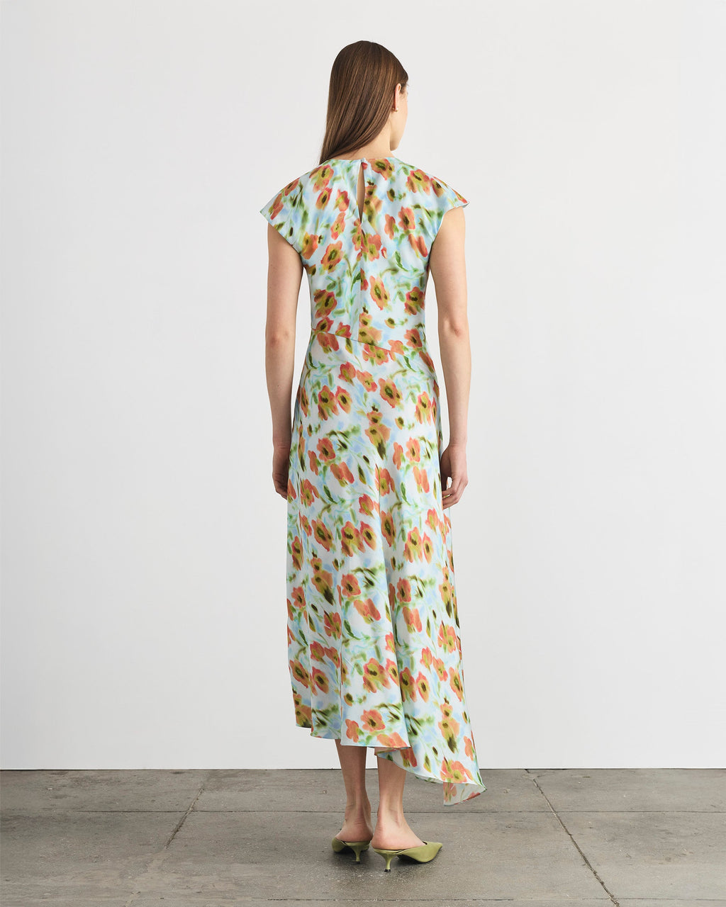 Violeta Dress in Powder Blue Multi
