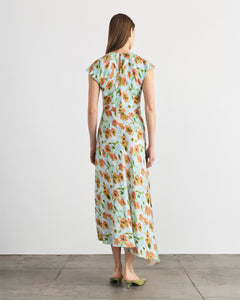 Violeta Dress in Powder Blue Multi