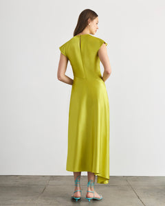 Violeta Dress in Chartreuse