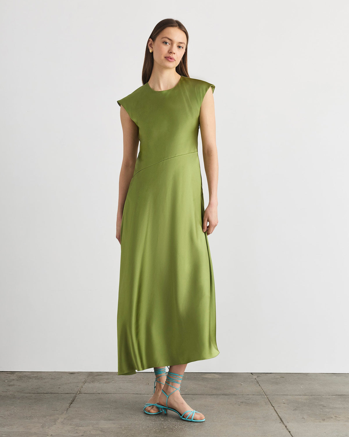 Violeta Dress in Asparagus