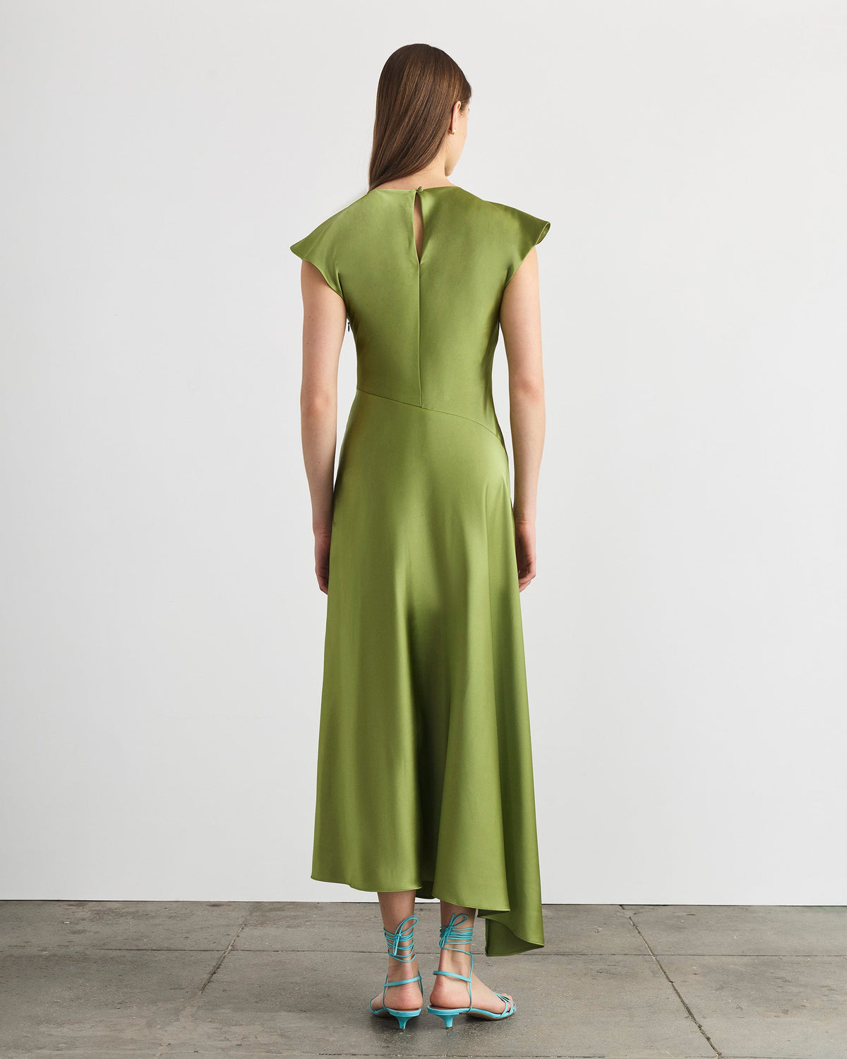 Violeta Dress in Asparagus