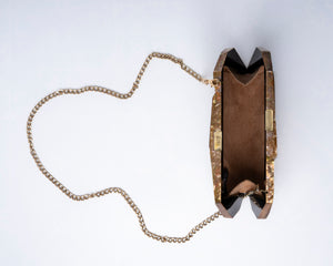Vivienne Clutch in Gold/Silver/White