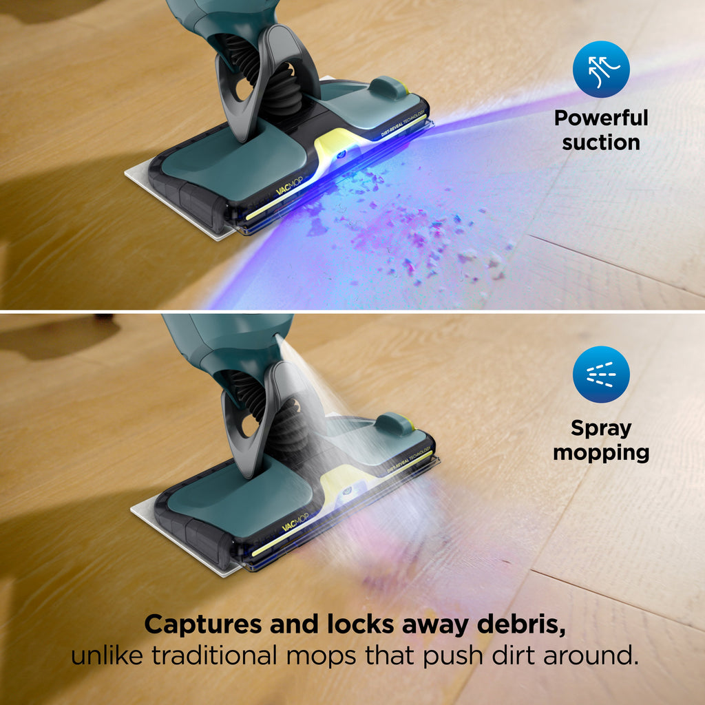 Shark VACMOP Reveal Cordless Hard Floor Vacuum & Spray Mop, Green