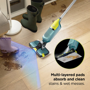 Shark VACMOP Reveal Cordless Hard Floor Vacuum & Spray Mop, Green
