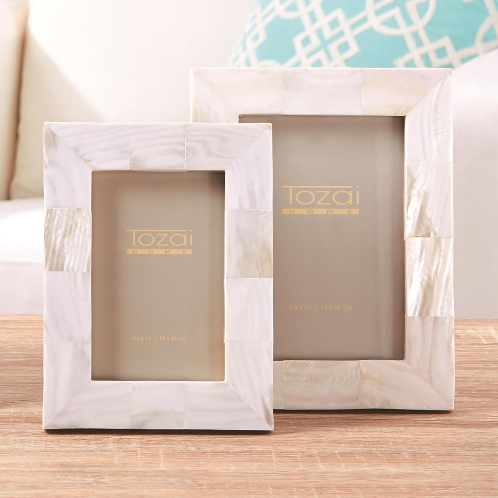 MOP Photo Frames, Set of 2