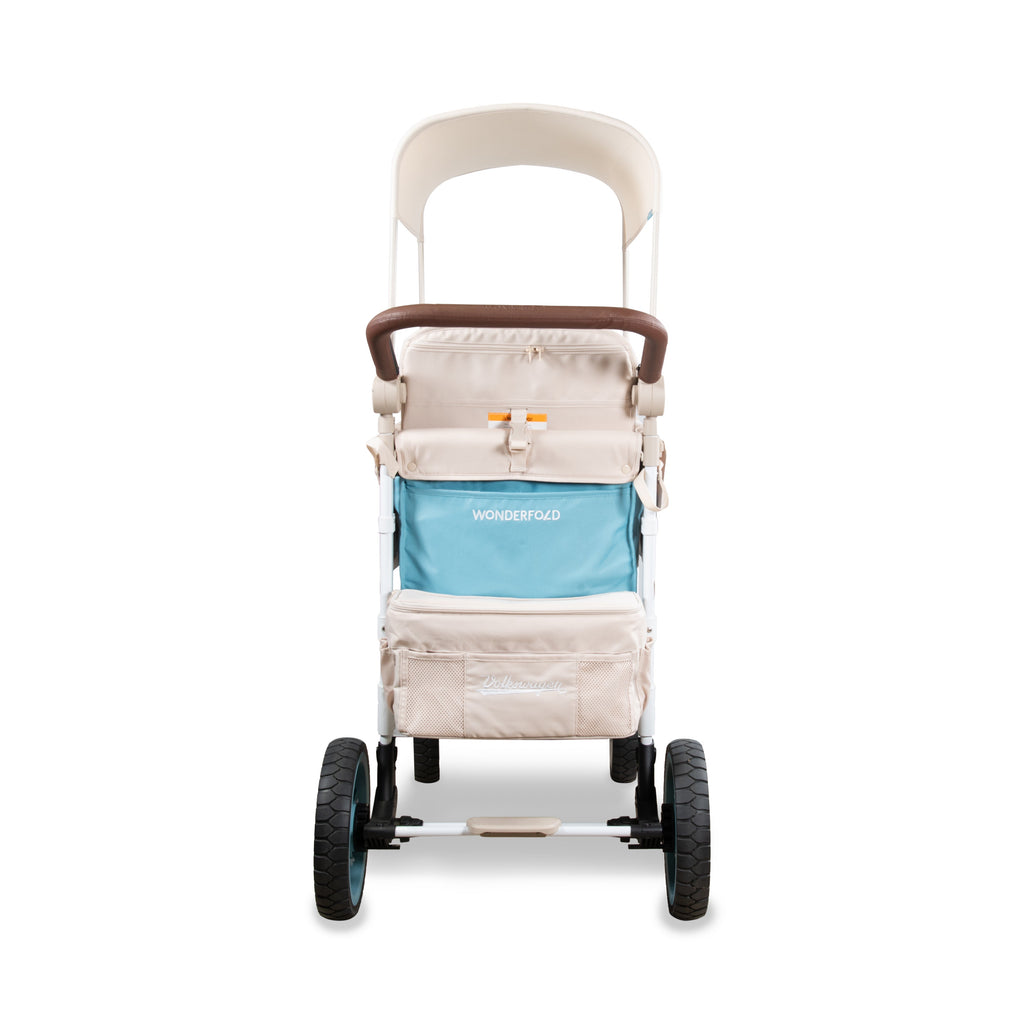 WonderFold VW2 Double Stroller Wagon in Bondi Blue