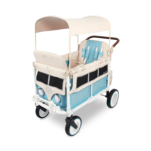 WonderFold VW4 Quad Stroller Wagon in Bondi Blue