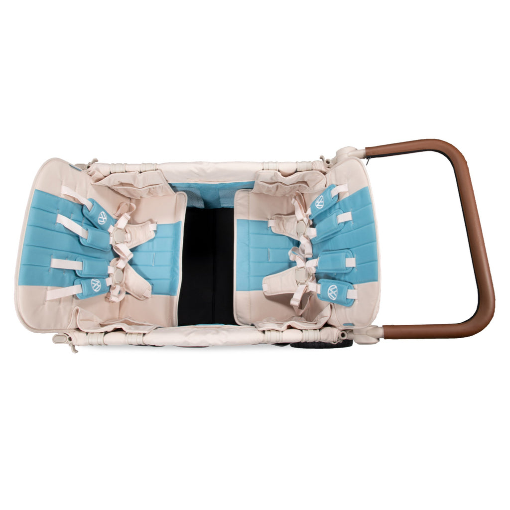 WonderFold VW4 Quad Stroller Wagon in Bondi Blue