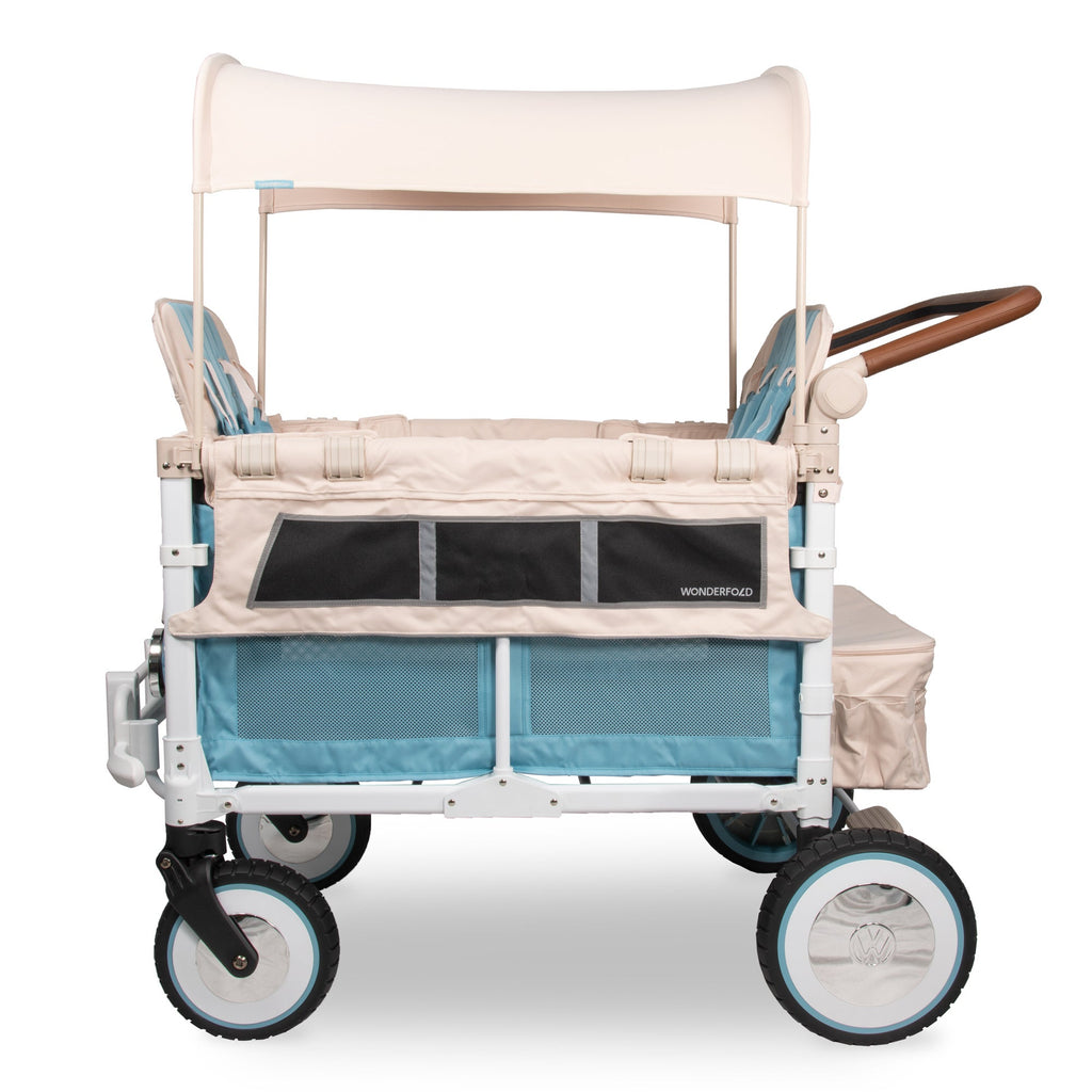 vw4 stroller wagon WonderFold VW4 Quad Stroller Wagon in Bondi Blue