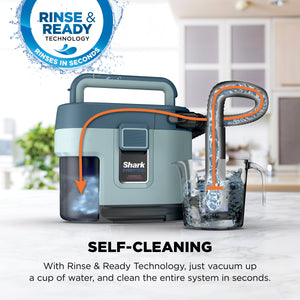 Shark EveryMess Corded Portable Vacuum and Stain Remover, Light Blue