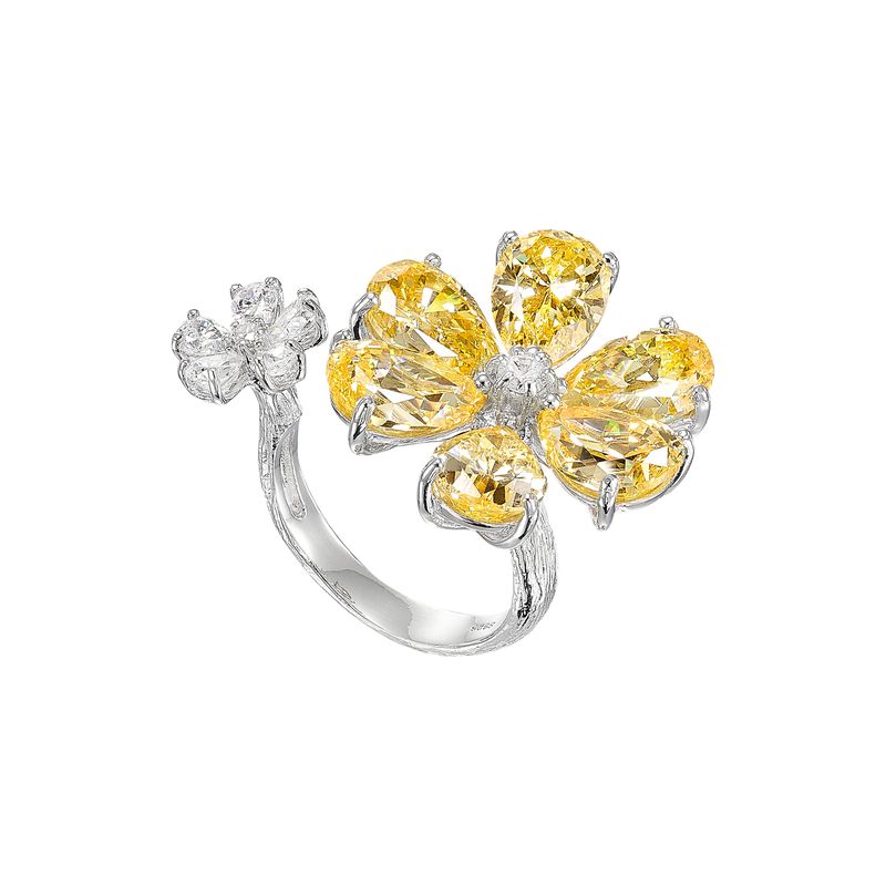 Daisy Diamond Marguerite Rings