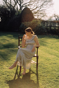 Valentia Silk Nightdress in Meadow