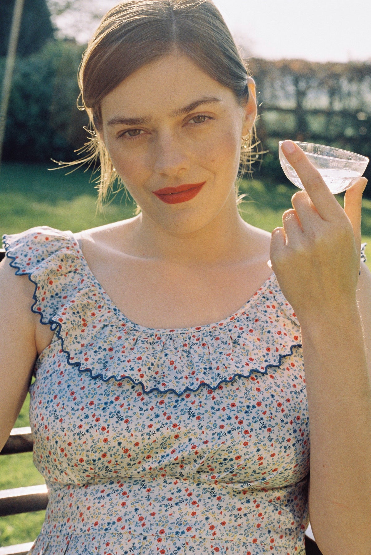 Valentia Silk Nightdress in Meadow