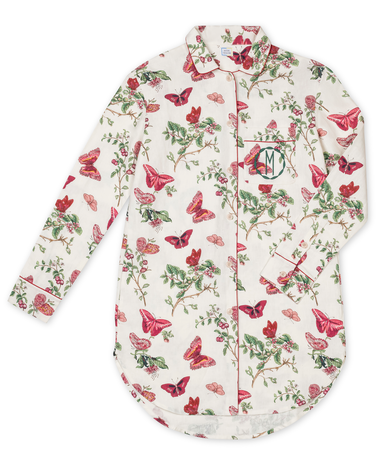 Valentina Linen Sleep Shirt