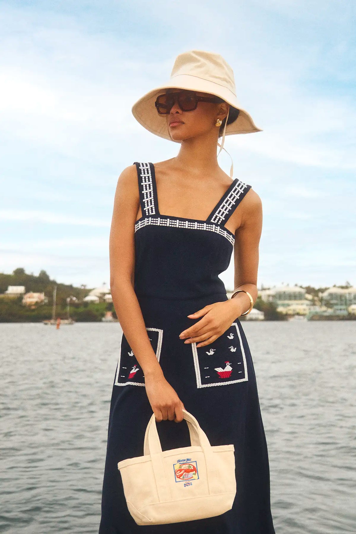 The Vaughn Dress in Deep Sea. 