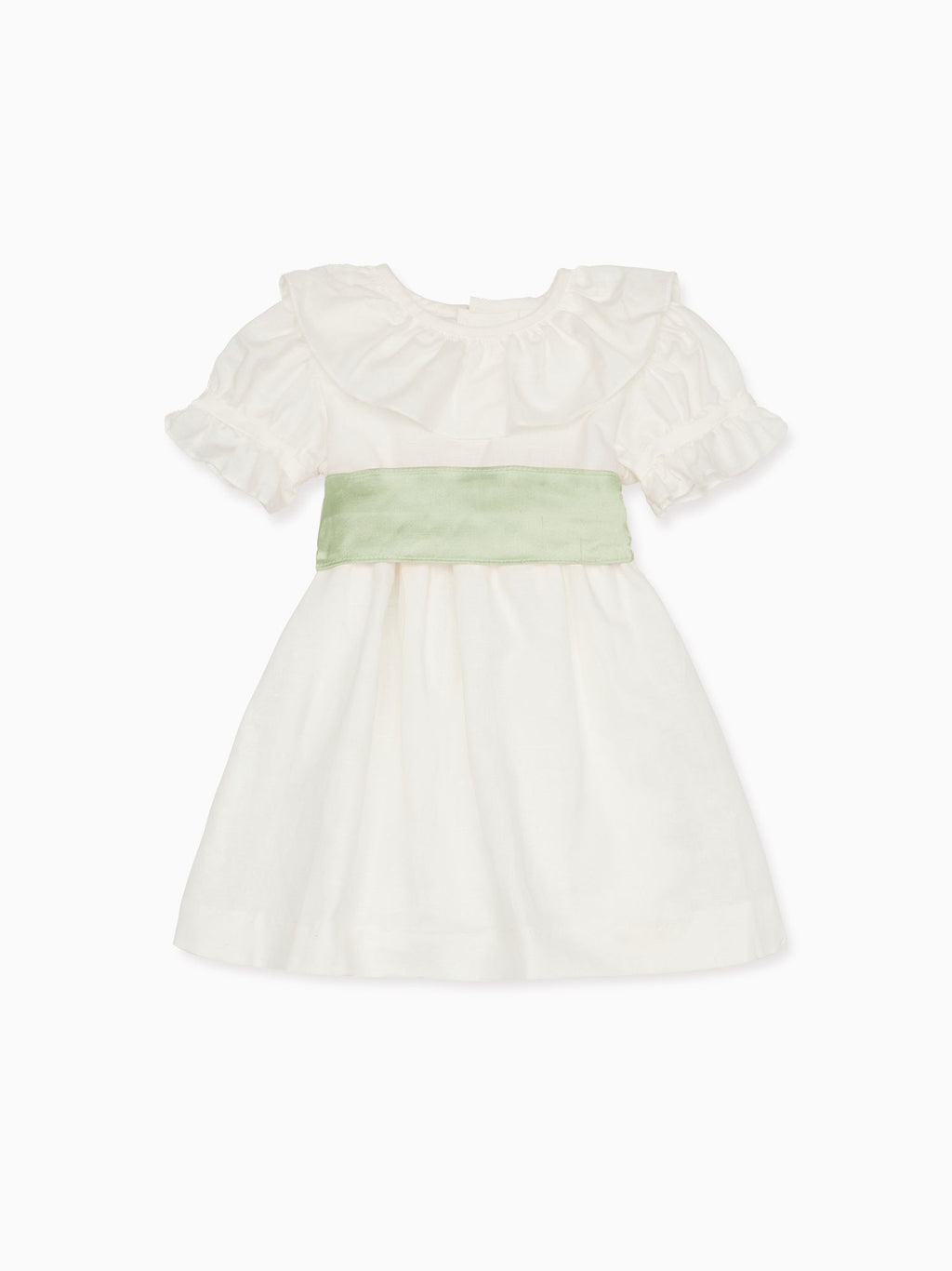 Vega Ceremony Girl Silk Sash in Sage Green