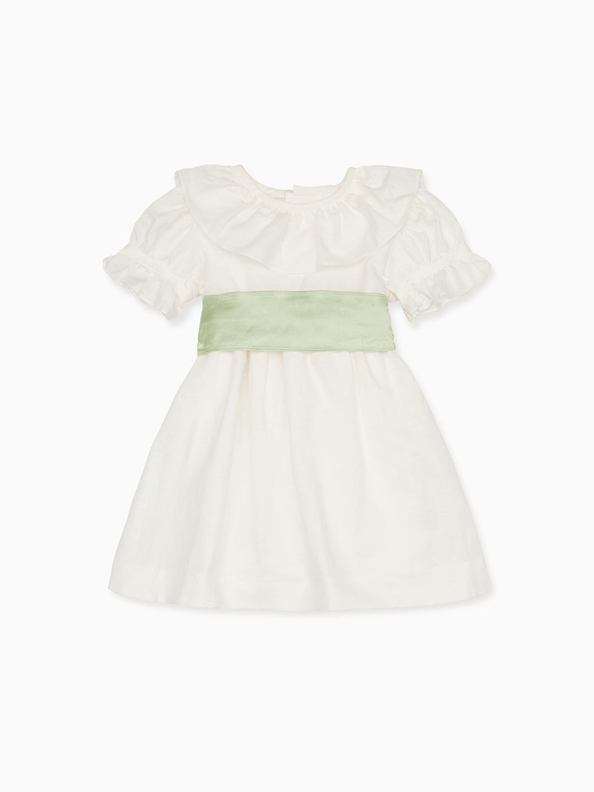 Vega Ceremony Girl Silk Sash in Sage Green