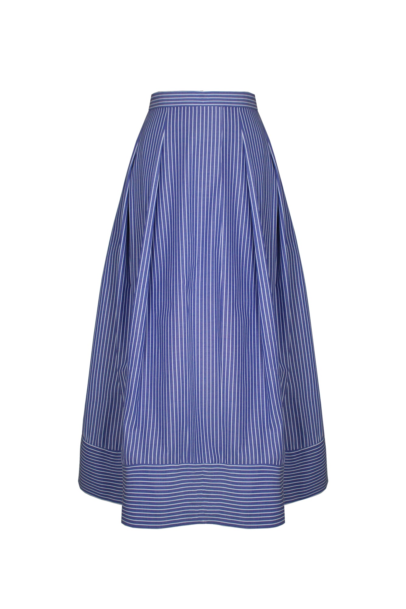 Vela Skirt in Blue Stripes