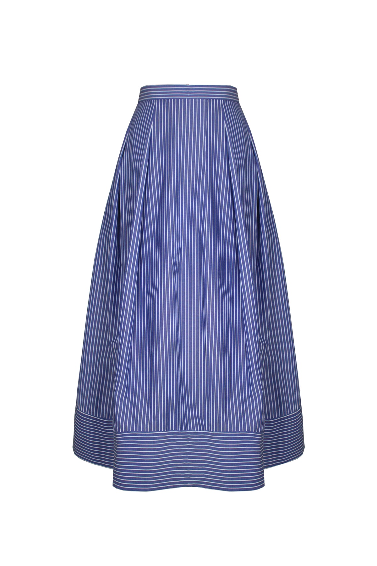 Vela Skirt in Blue Stripes