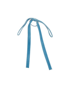 Thin Velvet Hair Tie in Blue