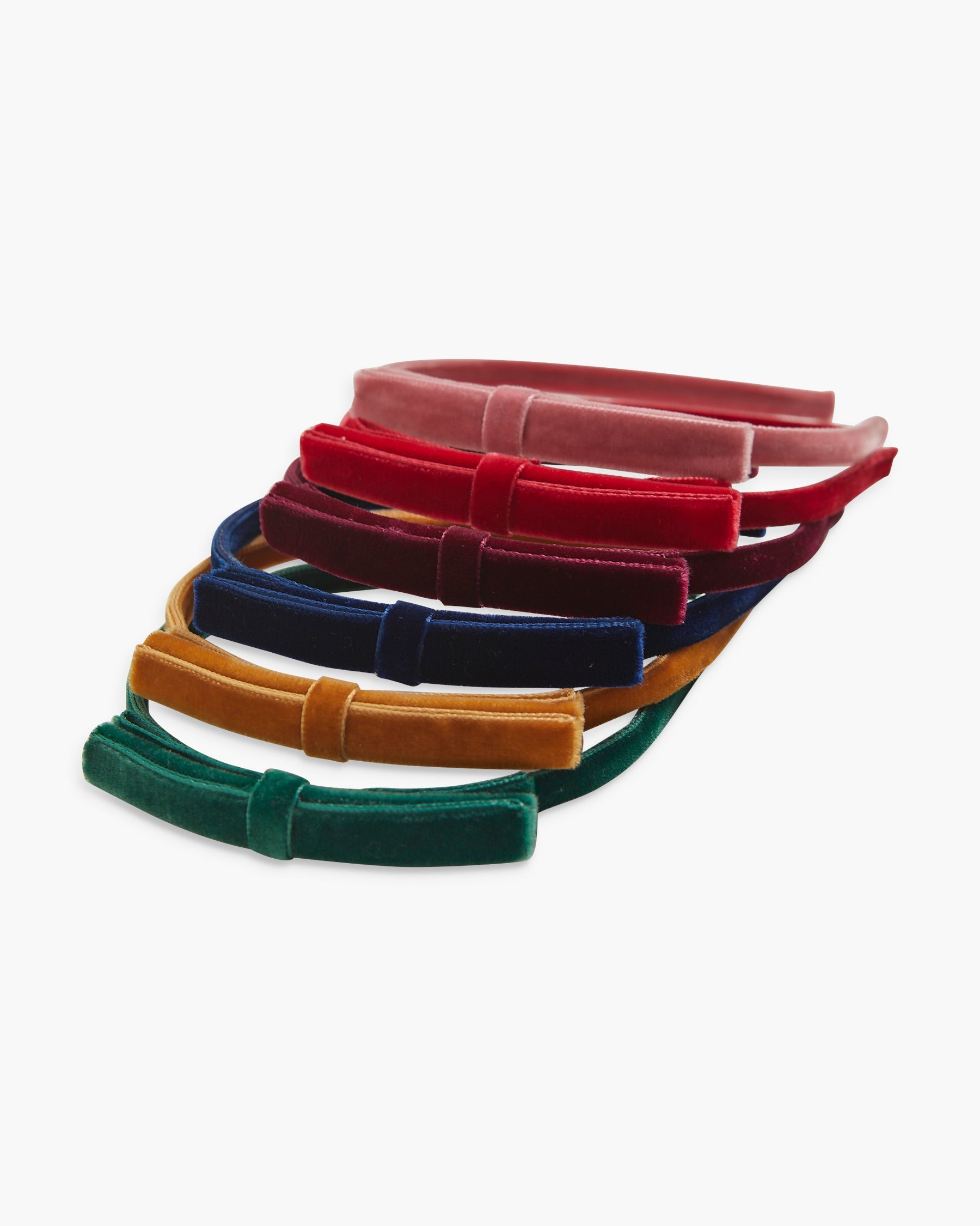 Velvet Headband in Scarlet