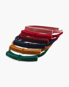 Velvet Headband in Scarlet