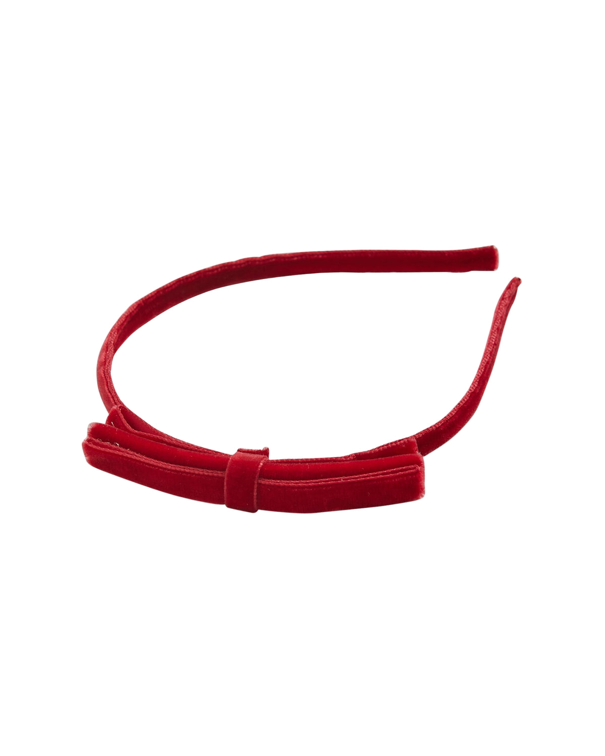 Velvet Headband in Scarlet