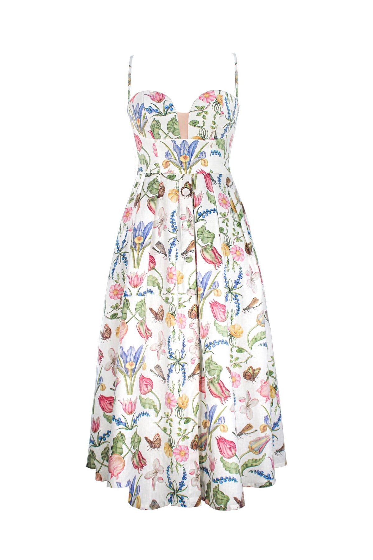 Veneta Dress in Tulipan White Print