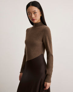 Vera Dress in Dark Fig