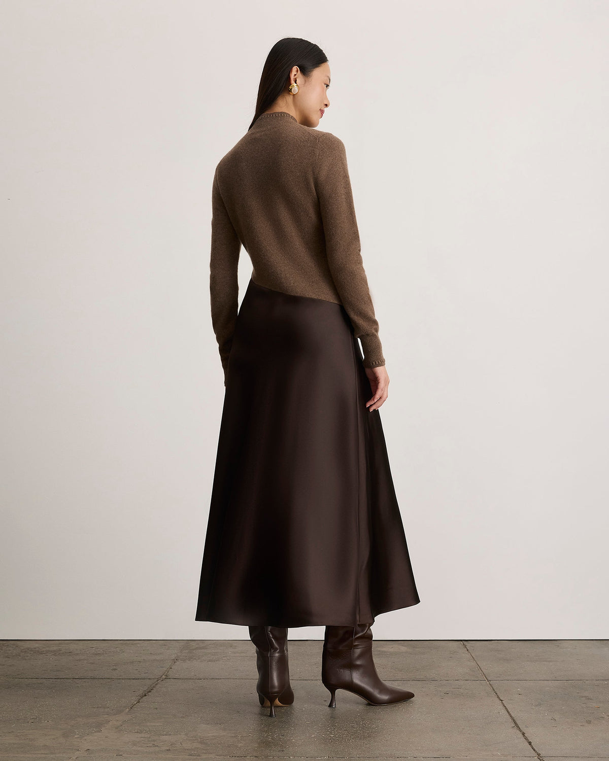 Vera Dress in Dark Fig