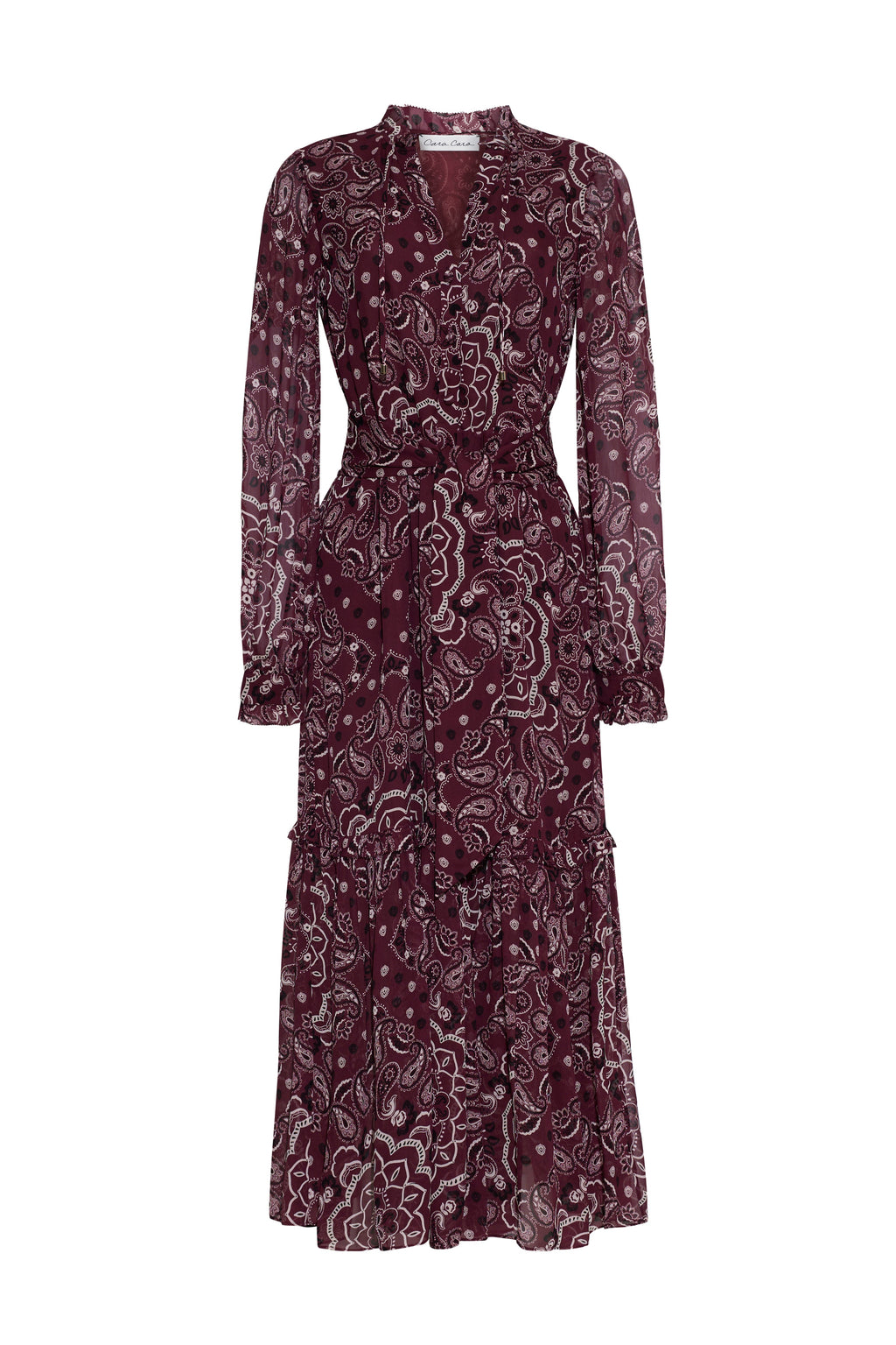Verity Dress in Bandana Plum
