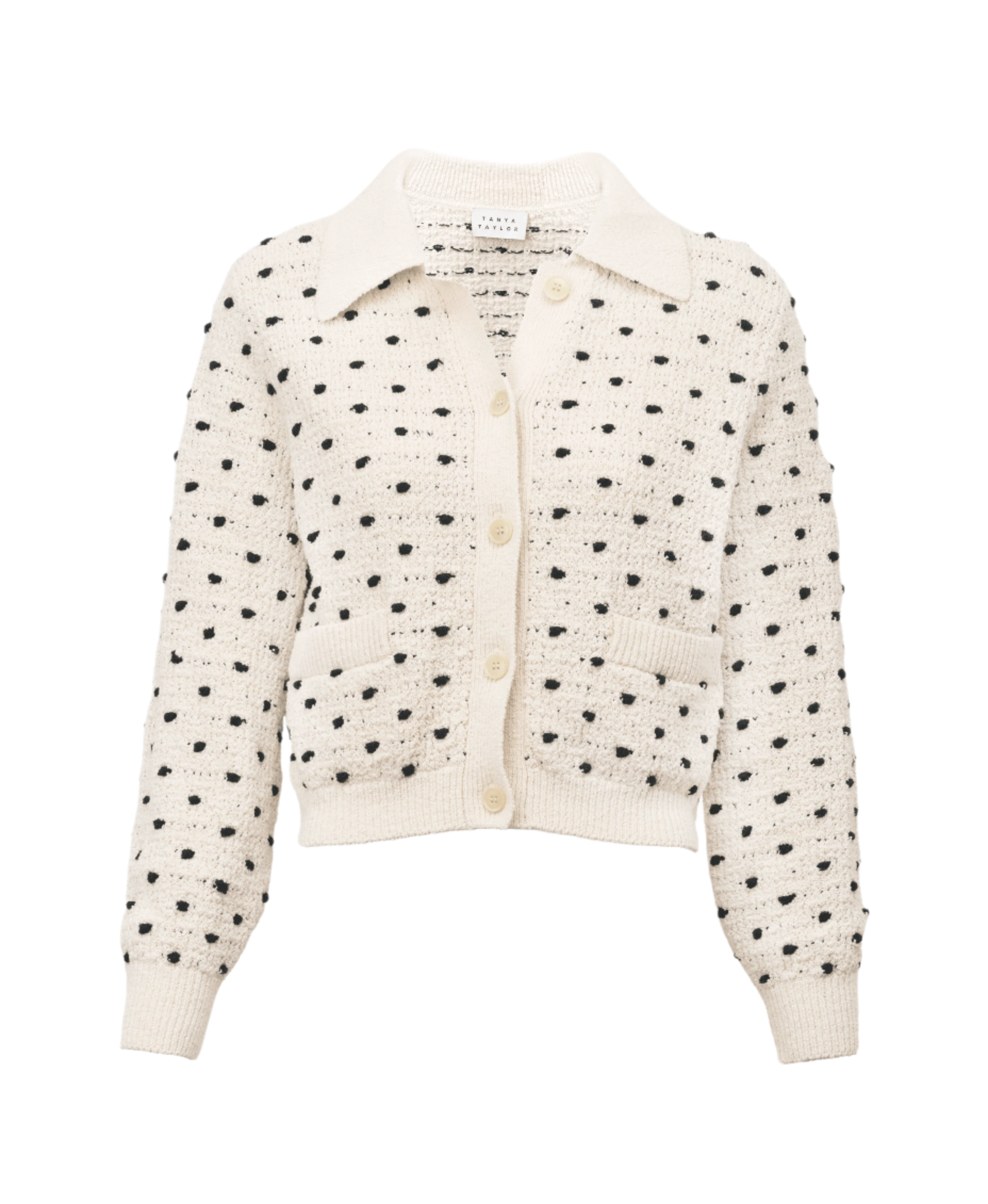 Veronica Cardigan in Cream & Black