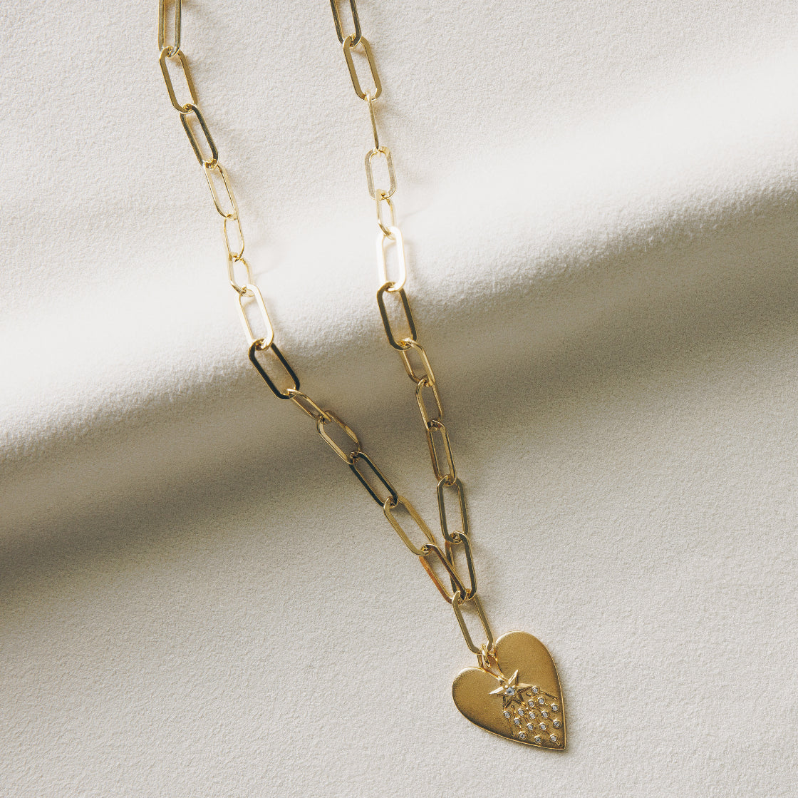 halley's heart charm necklace