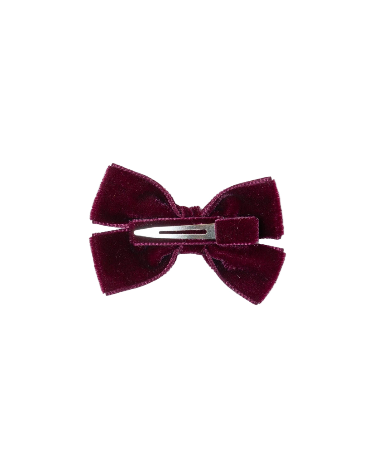 Medium Velvet Hairbow in Burgundy