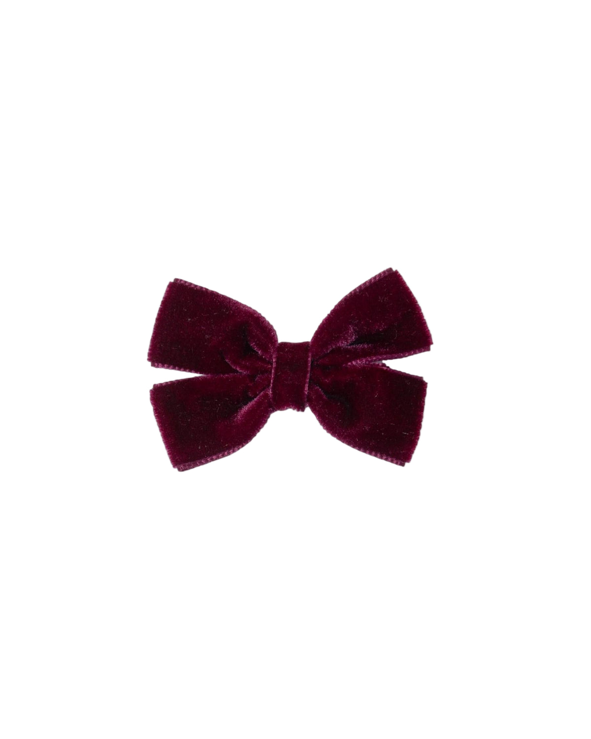 Medium Velvet Hairbow in Burgundy