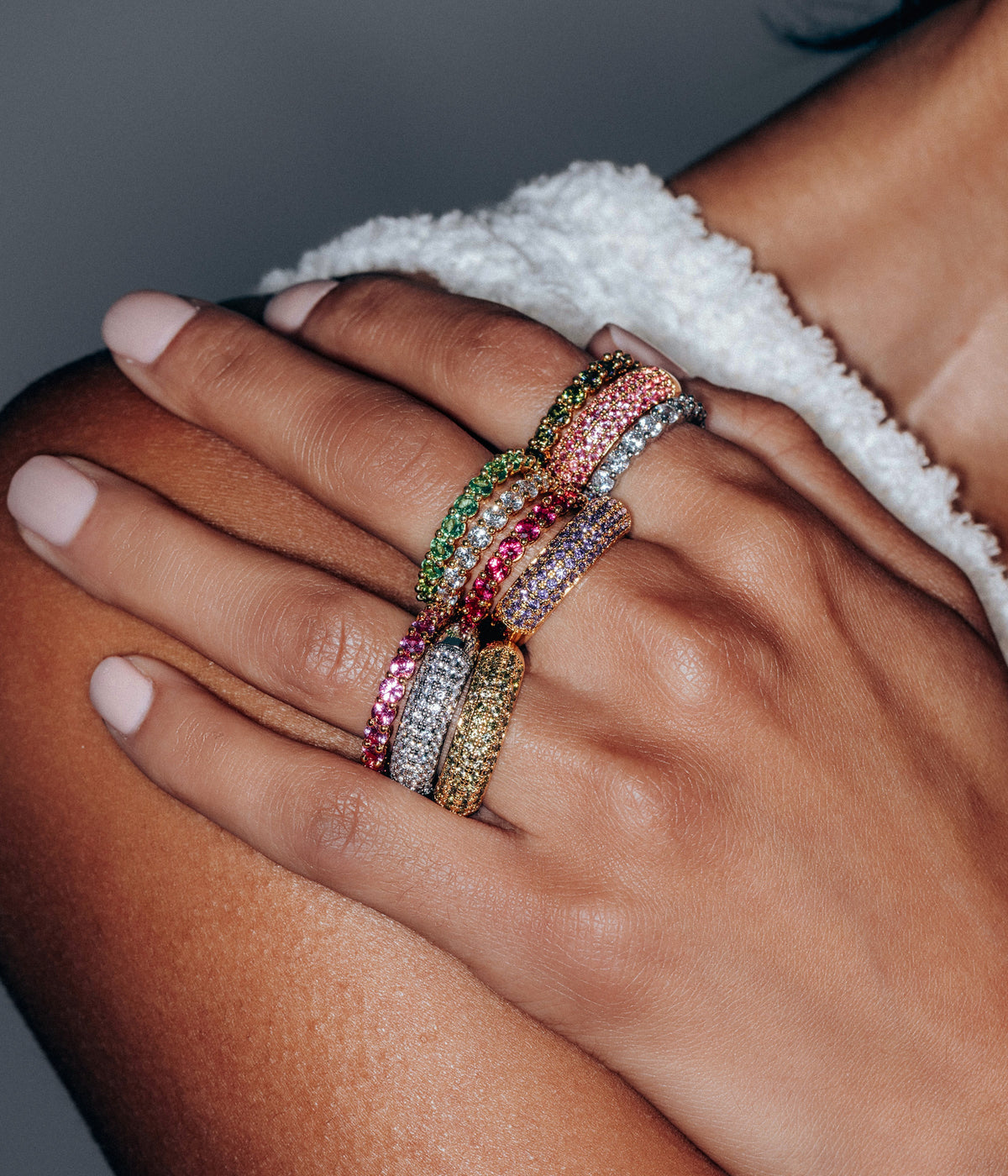 Theo Ring in Fuchsia - Loren Hope