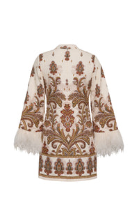 Vida Dress in Castle Paisley Ivory