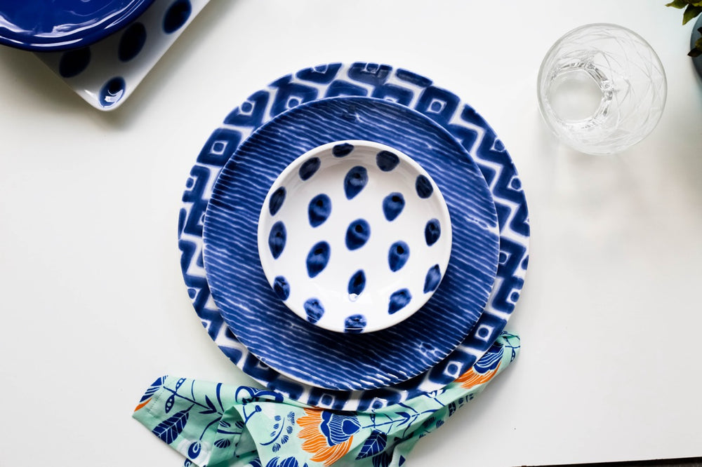 Santorini Stripe Dinner Plate