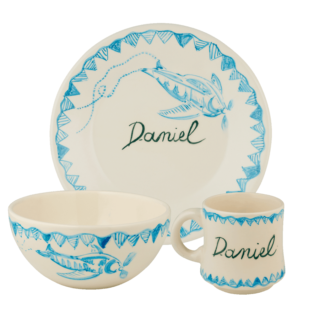 Personalized Turquoise Children’s Set