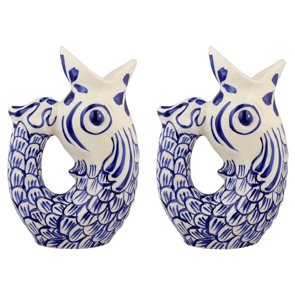 Navy Blue Glug Glug Jugs, Set of 2