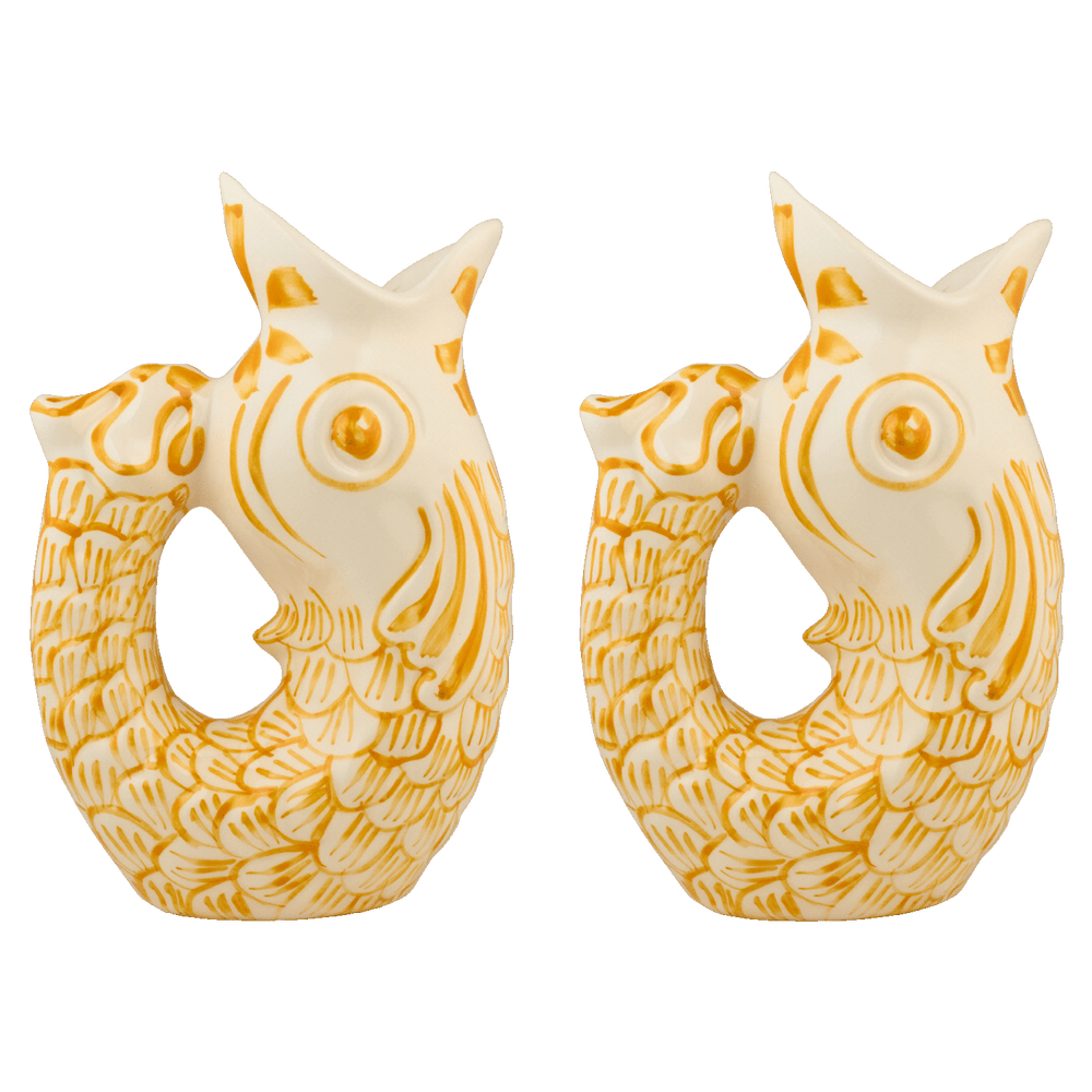 Yellow Glug Glug Jug, Set of 2