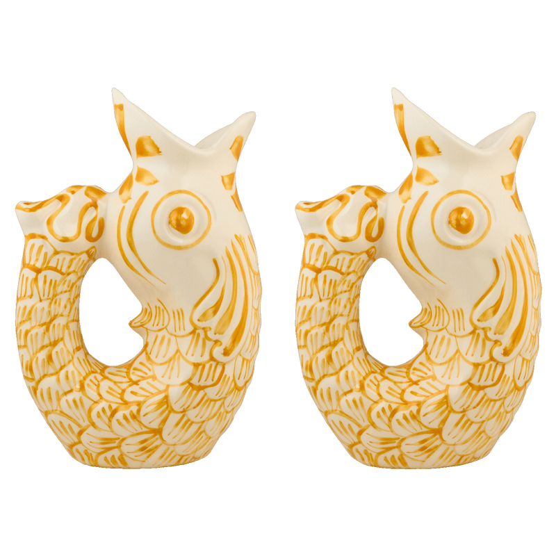 Yellow Glug Glug Jug, Set of 2