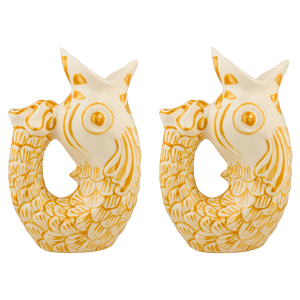 Yellow Glug Glug Jug, Set of 2