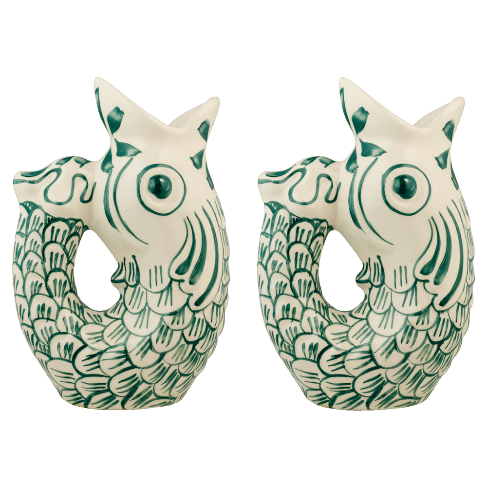 Green Glug Glug Jugs, Set of 2