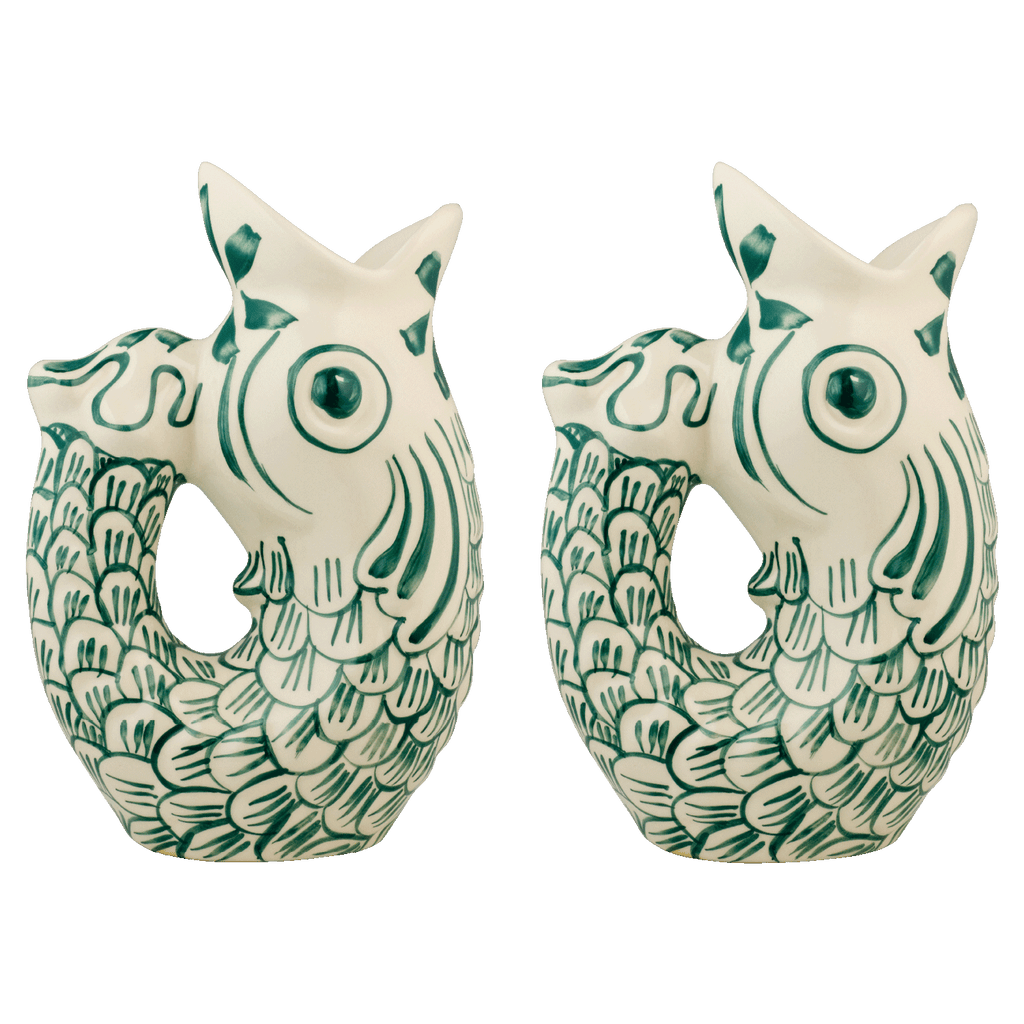 Green Glug Glug Jugs, Set of 2