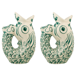 Green Glug Glug Jugs, Set of 2