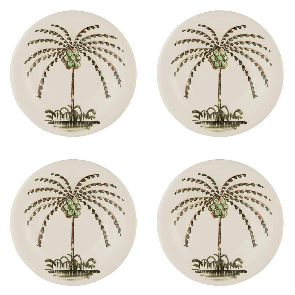 Palm Dinner Plates, Set of 4